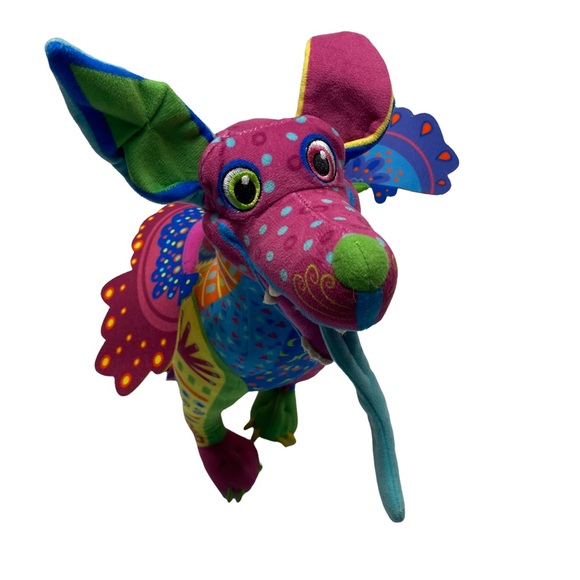Disney Other - Disney Pixar Coco Dante Dog Alebrije Rainbow Plush Spirit Day Of The Dead